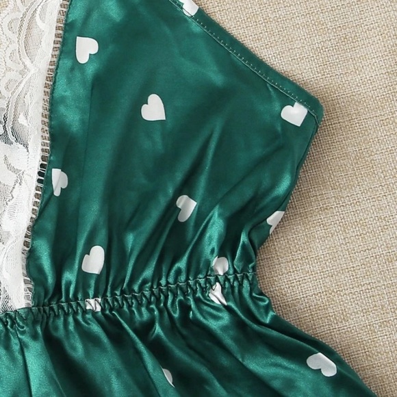 🎉HP🎉green heart lace lingerie - Picture 3 of 5